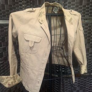 Tan Jordache Jeans Jacket with Lining